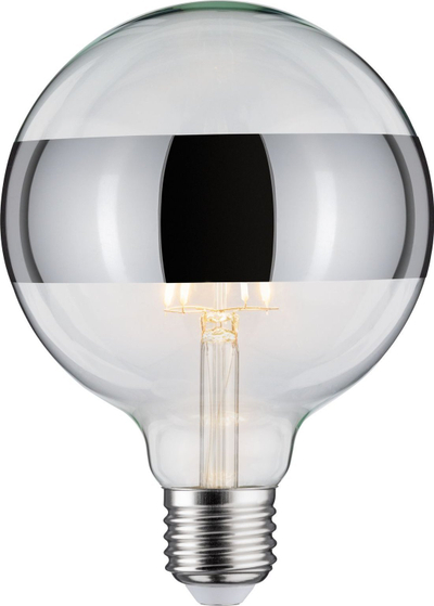 Llampë LED Paulmann G125 Mirror Ring, 6W, 520lm 2700K, E27, argjendi, e zbehsme