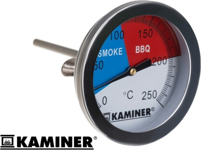 Termometër për barbecue Smoke and Barbecue, prej çeliku inox, për grill dhe smoker