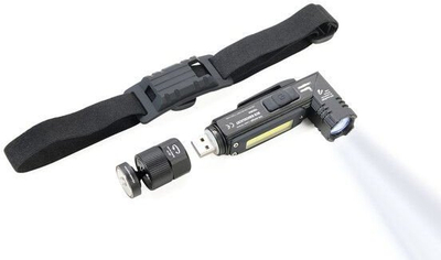 Dritë koke TROIKA TOR55/BK, LED 150 lumen, me karikim, e zezë