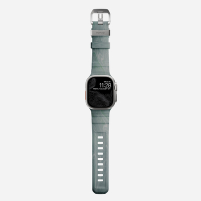 Rrip sportiv për Apple Watch, 46mm 49mm, gome FKM, ngjyra Stone