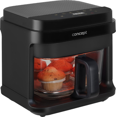 Fritezë me ajër Concept FR5500 Glass and Fast, 5.5L, 1200W, gri