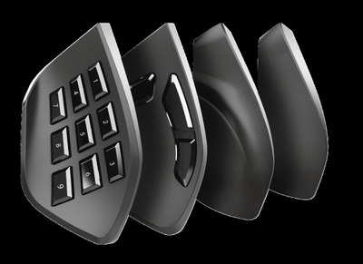 Maus gaming Trust GXT 970 Morfix, 10000 DPI, RGB, i zi