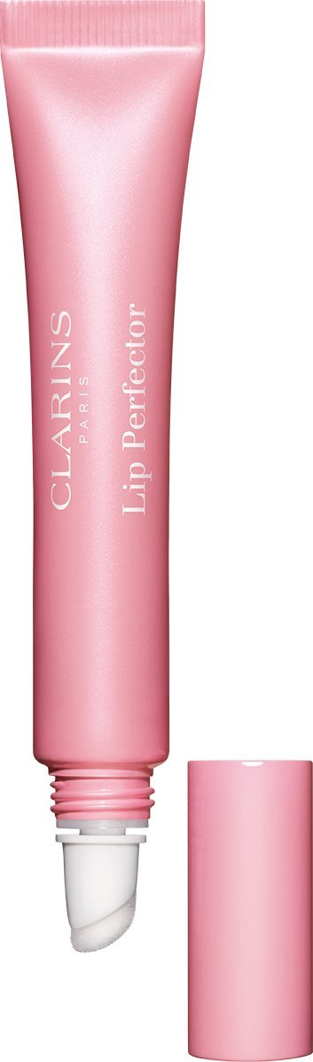 Balsam për buzë dhe faqe Clarins Lip Perfector, 2 në 1, 0.35 oz, ngjyrë natyrale