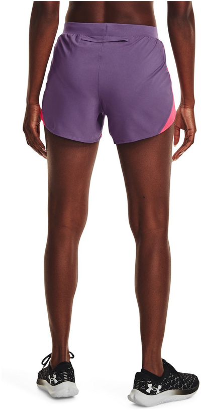 Pantallona të shkurtra sportive Under Armour Fly By Elite 3in Women, për vrapim, vjollcë