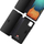 Këllëf flip për Samsung Galaxy S21 Ultra, lëkurë ekologjike, me mbyllje magnet, ngjyrë e zezë