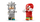 Lodër ndërtimi LEGO Sonic the Hedgehog 77118, Silver's Car vs Knuckles' Monster Truck, shumëngjyrëshe