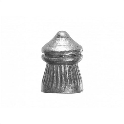 Fishekë ajri Umarex Intruder Pointed Ribbed, 4.5 mm, 500 copë, plumb gri