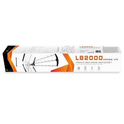 Antena televizive Libox LB2000, drejtimore, DVB T T2, e argjendtë