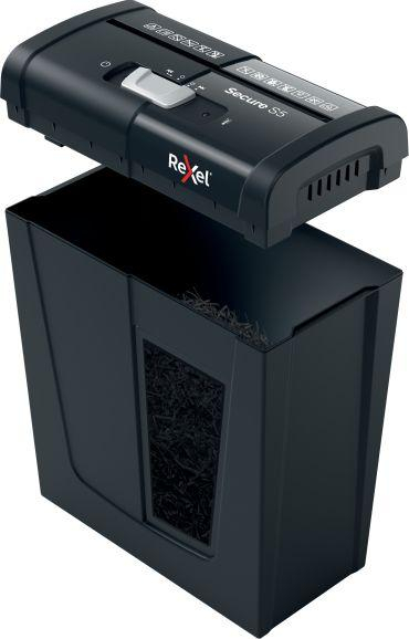 Makinë për grisje dokumentesh Rexel Secure S5 P-2, 10L, për shpi dhe zyrë