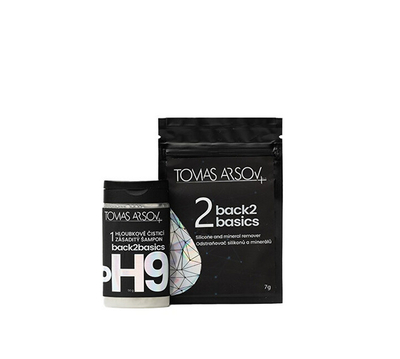 Set Tomas Arsov Back2Basics - shampon alkaline 150g + pluhur mbartës 27g