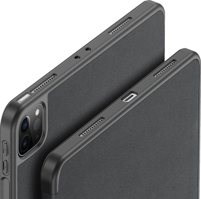 Këllëf tableti Nevox Vario Series për iPad Pro 12.9 5th Gen, me stand, me vend për Apple Pencil, gri basalt