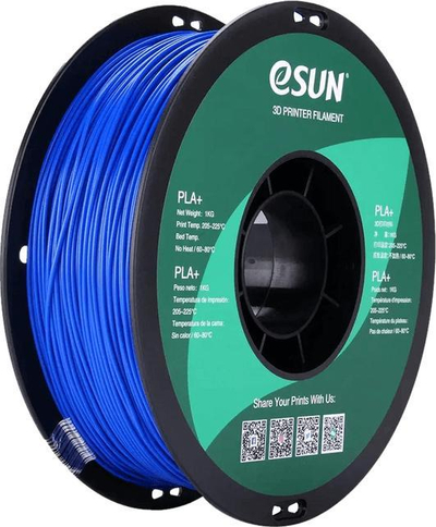 Filament 3D eSUN PLA+, 1.75mm, 1Kg, blu