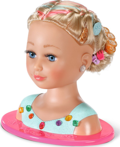 Lojë për krehje e zbukurim flokësh Zapf Creation Baby Born Sister Styling Head Princess, 33 aksesorë, flokë bjonde, shumëngjyrëshe