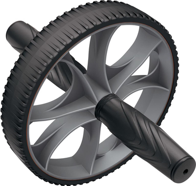 Rrotull fitnesi inSPORTline Single Shaft BB 703, rrotë teke, anti rrëshqitës, e zezë