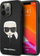 Kapak telefoni Karl Lagerfeld PU Saffiano Karl Head, për iPhone 13 Pro, i zi