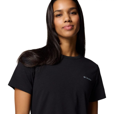 Блуза Columbia Sun Trek W SS II Tee 2119711010, памук полиестер, за жени, црна