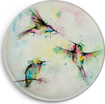 Magnet dekorativ Qualy Hummingbird, 56mm, shumëngjyrësh