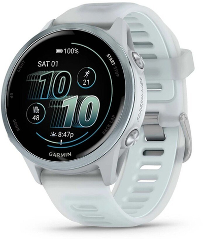 Ora sportive Garmin Forerunner 570, GPS, 42mm, blu e bardhë