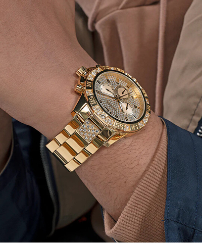 Orë dore për meshkuj Guess GW0796G2, e artë