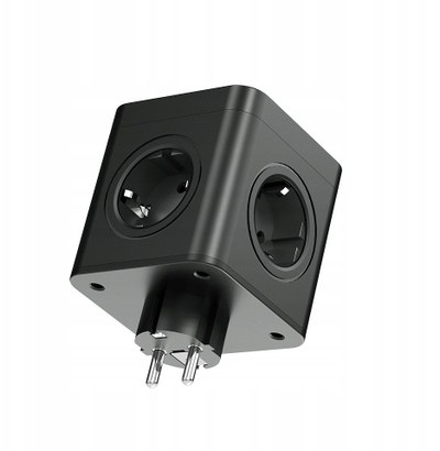 Adapter prize Plastrol W-00359, 4x Schuko 230V, 2x USB A 1x USB C, i zi