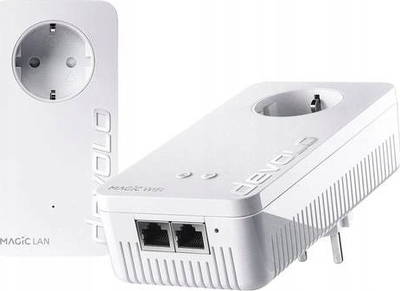 Kit Powerline Wi-Fi Devolo Magic 1, 1200 Mbps, Mesh, i bardhë