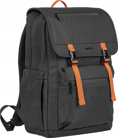 Çantë shpine për laptop NATEC Niala Ginger Orange, 15.6", e zezë