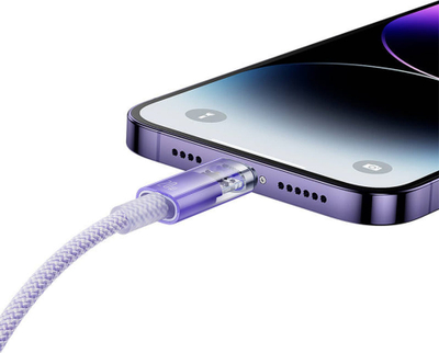 Kabllo karikimi Baseus Explorer Series USB C në Lightning, 2m, 20W, vjollcë