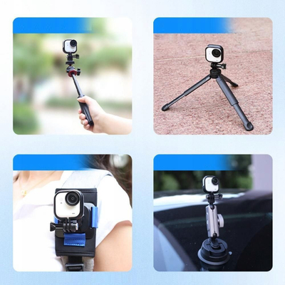 Kornizë montuese PULUZ PU788B për Insta360 GO Ultra, fole GoPro 2 pin, filetë 1/4", e zezë