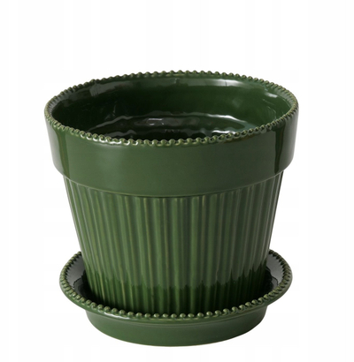 Vazo lulesh Boltze Home Juniper, porcelan, 15.7cm, jeshile