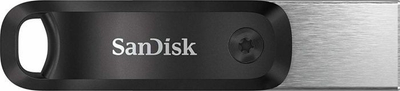 USB SanDisk iXpand Go, 256GB, Lightning dhe USB 3.2, zi argjend