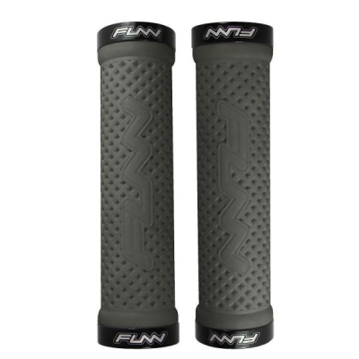 Doreza timoni biçiklete Funn Combat Waffle Lock On Flangeless, gome, gri