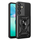 Mbrojtëse telefoni Hybrid Armor Camshield për Samsung Galaxy S25 Plus, kapak kamere, unazë mbajtëse, e zezë