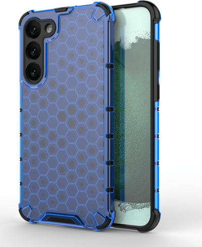 Mbrojtëse telefoni Hurtel Honeycomb për Samsung Galaxy S23 Plus, hybrid armor, blu