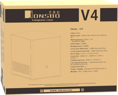 Kasë Jonsbo V4, e argjendtë, Cube Tower