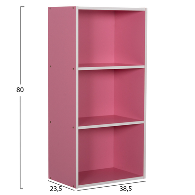 Raft muri Cubicon 38,5x23,5x80Hcm (HM9941.06), rozë/ bardhë