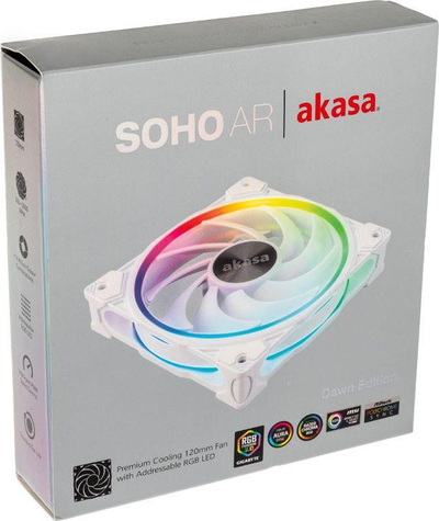 Ftohës Akasa SOHO AR (AK-FN108-WH), 120 mm