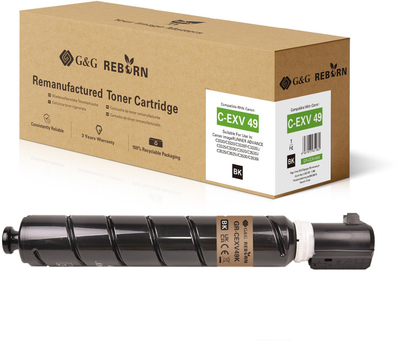 Toner kopjues G&amp;G Reborn Canon C-EXV49 BK, i zi