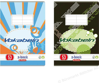 Fletore Herlitz A5, 32 fletë, 80 g m², shumëngjyrëshe