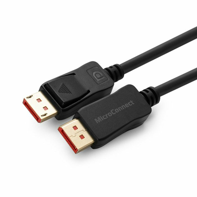 Kabllo DisplayPort Microconnect MC-DP-MMG-200V1.4, 2m, e zezë