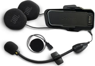 Set shtesë për helmetë Cardo Packtalk Edge HD JBL, boksa 40mm, me mikrofon boom dhe me kabllo, i zi
