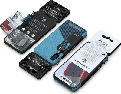Futrollë telefoni Nordic Elements Saeson Freja për iPhone Xs Max, ngjyrë petrol