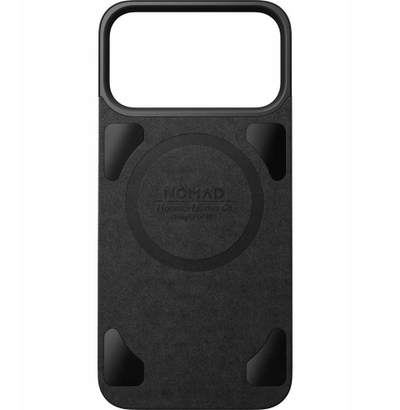 Mbrojtëse magnetike Nomad Leather Back, për iPhone 17 Pro Max, lëkurë Horween, e zezë