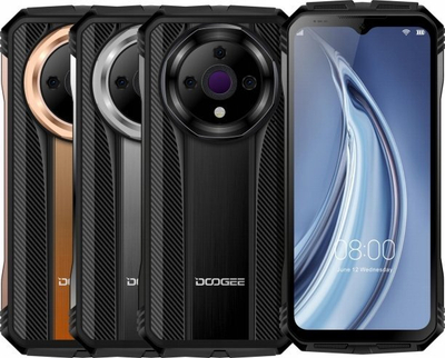 Telefoni Doogee V31GT i fortë, 120Hz, Dual 5G, i zi