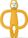 Dhëmbëzues dhe furçë Matchstick Monkey, portokalli