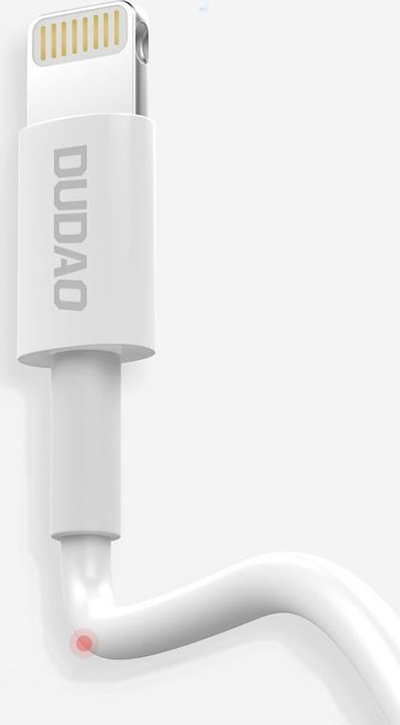 Kabllo Dudao USB-A - Lightning USB 1m, e bardhë