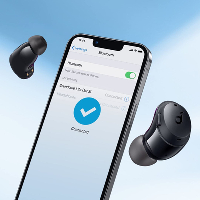 Dëgjuese Soundcore Life Dot 3i, Wireless, të zeza