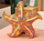 Jastëk lodër Mascot Plush Starfish, 20 cm, i verdhë