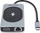 HUB USB Dicota USB C 10 në 1, 4K, PD 100W, argjendtë e zi