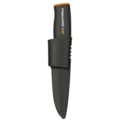 Thikë Fiskars K40,  zezë/ portokalli