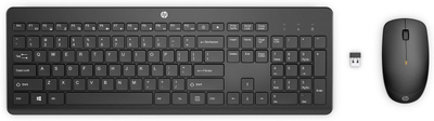 Set tastiere dhe mausi HP 235, wireless, me numpad, i zi